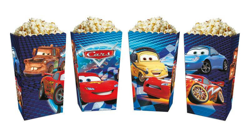 

Набор "Коробочки для попкорна" (герои мультфильмов) 5шт/уп 14х8х6 ФЕР_ВК - Тачки -2