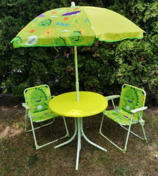 

Набор мебели для пикника детский, складной стол, 2 кресла, зонтик Детский столик и стулья