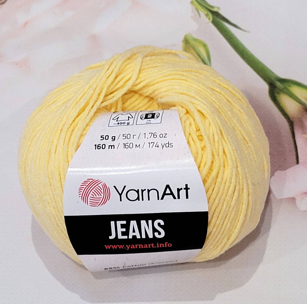 

YarnArt Jeans 88 жовтий, Желтый