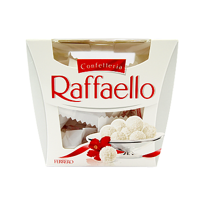 

Цукерки Рафаелло Raffaello 150g 6шт/ящ (Код : 00-00005954)