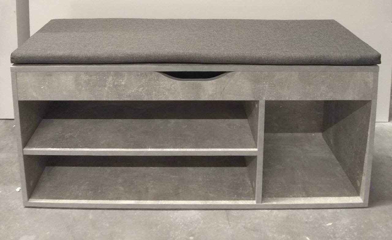 

Лавка для обуви Комфи Embawood серая, Серый