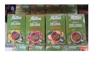 

Чай зелений Milton в пакетах 40 пак. (40 шт. В ящику.) Міксом