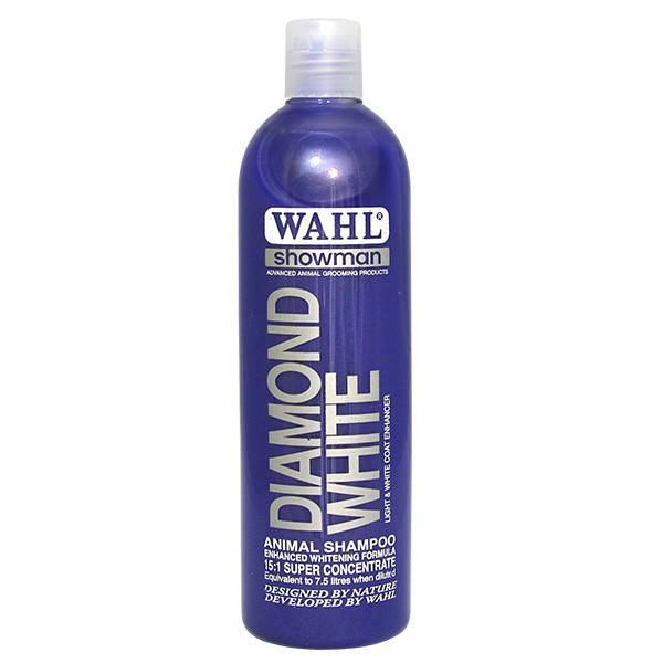 

Шампунь для белой шерсти собак Wahl Diamond White 1:15 500 мл, Белый