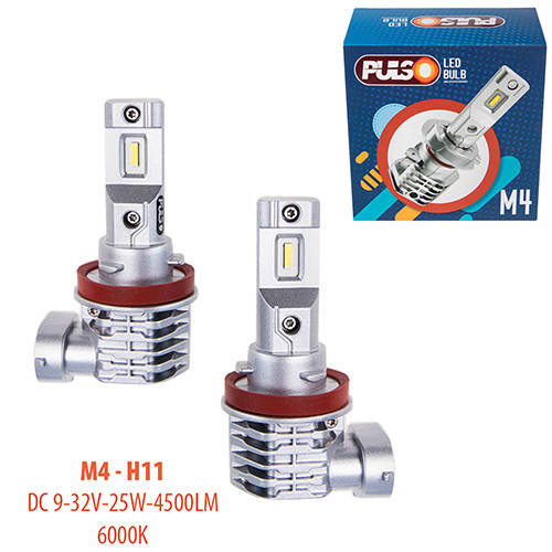 

Лампы PULSO M4-H11/LED-chips CREE/9-32v/2x25w/4500Lm/6000K (M4-H11)