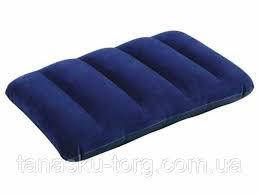 

Подушка туристическая надувная синяя 28х43х9 см, Синий