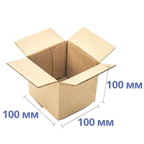 

Коробка картонная (100 х 100 х 100), бурая, коробка транспортировочная, коробка для новой почты