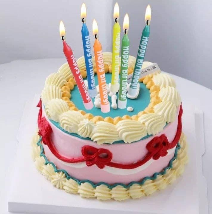 

Свечи в торт HAPPY BIRTHDAY | Разноцвет