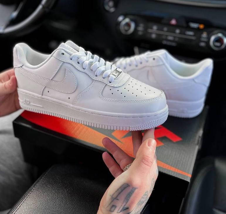 

Кроссовки мужские Nike Air Force White Найк аир форс белые, Белый