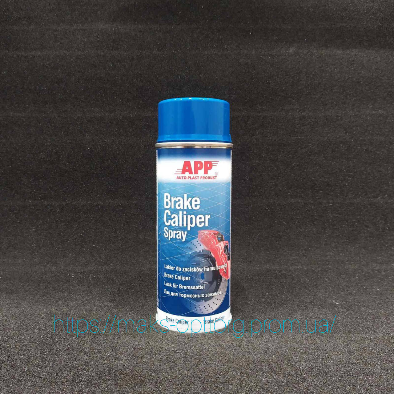 

Лак для тормозных суппортов APP Brake Caliper Spray 400 мл, синий