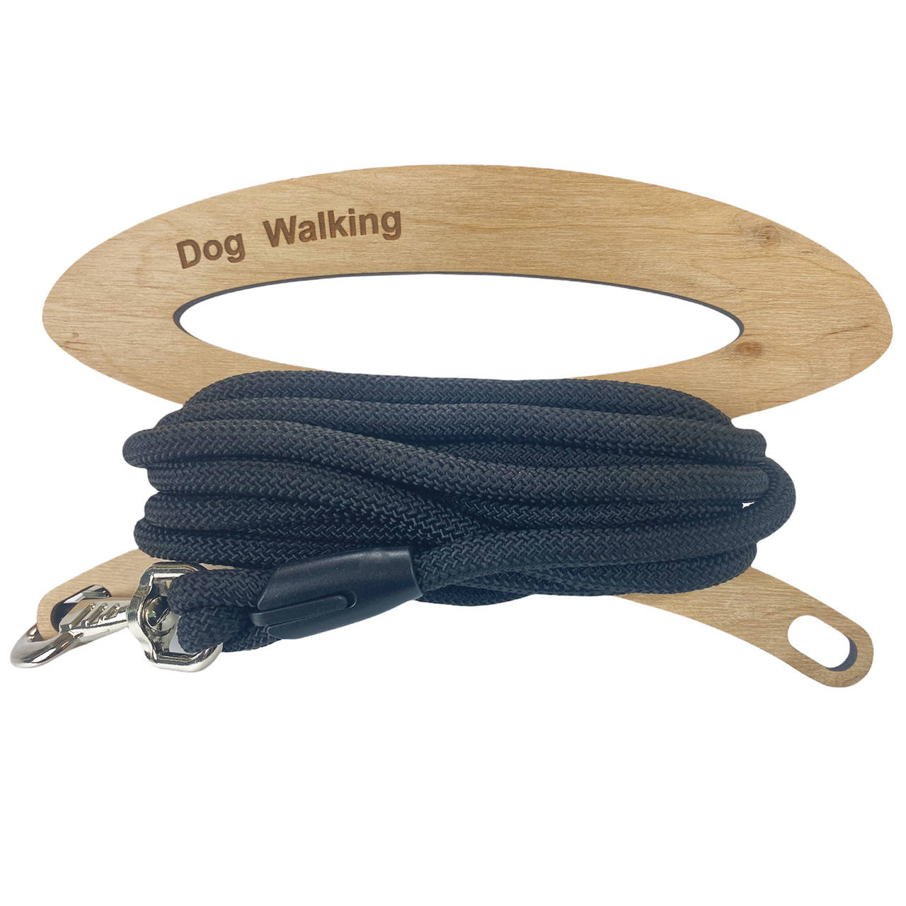 

Поводок шнур круглый для собак 9 мм Dog Walking 5 м черный