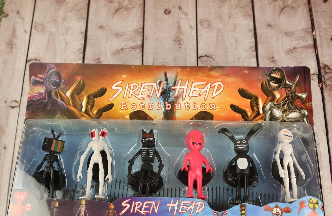 

Набор фигурок СиреноГоловые / Фигурки Siren Head 6 шт хоррор в блистере ✓1