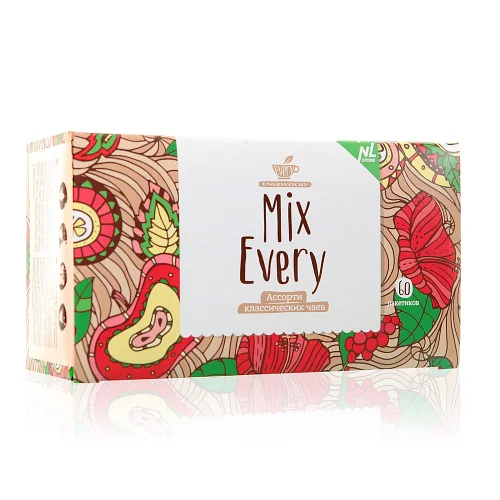 

Черный, зеленый и красные чаи с грибом рейши Every Mix