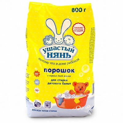 

Детский стиральный порошок "Ушастый нянь", 800г