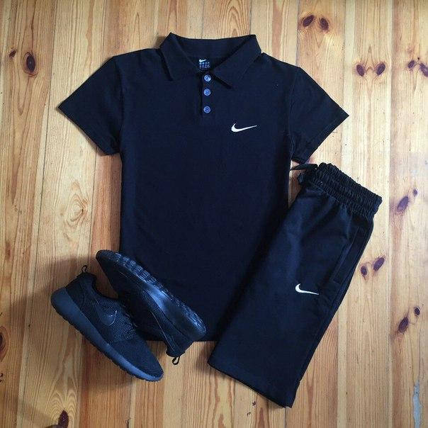 

Мужской Комплект Nike Поло (футболка) +шорты