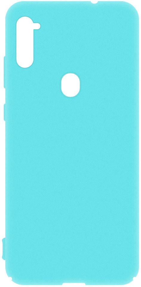 

Матовый чехол Samsung Galaxy A11 A115 (силиконовая накладка) (Самсунг Галакси А11), Бирюзовый