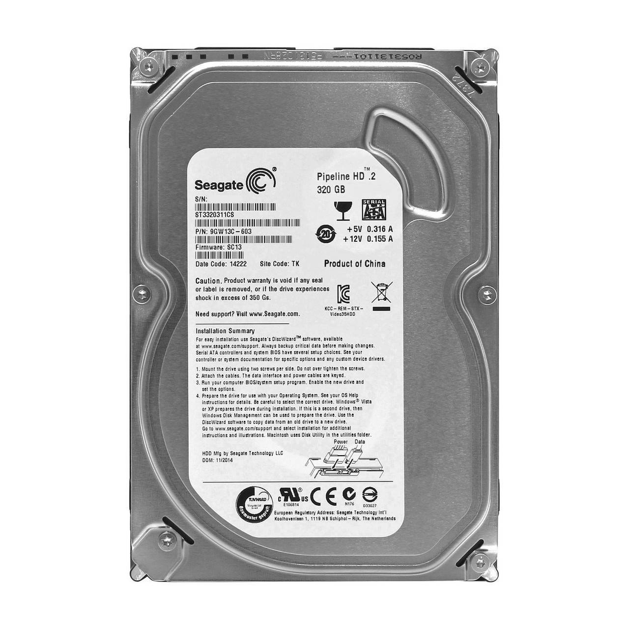 

Жесткий диск 320 ГБ Seagate ST3320311CS