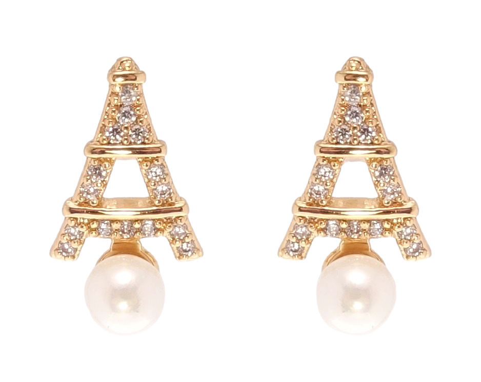 

Серьги Xuping Позолота 18K гвоздики (пусеты) "Инкрустация цирконием и жемчугом"