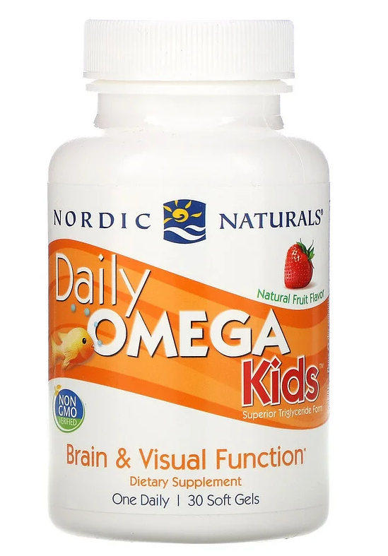

Рыбий жир для детей Nordic Naturals Daily Omega Kids 500 мг 30 капсул
