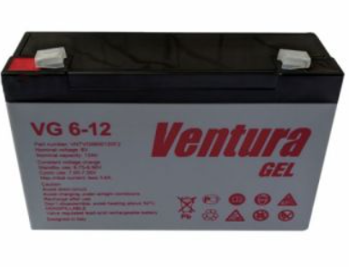 

Гелевый аккумулятор GEL Ventura 6 В 12 Ач VG 6-12
