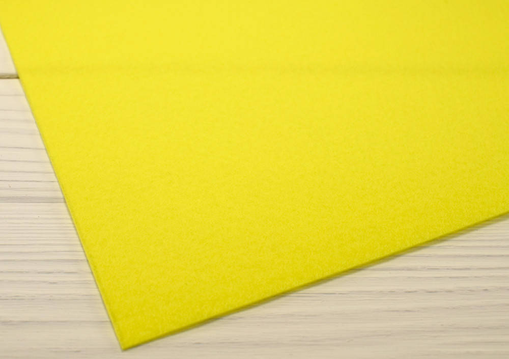 

Корейский жесткий фетр 1,2 мм (20х30 см) - №6 Лимонный