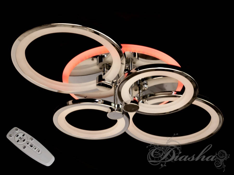 

Потолочная светодиодная красивая люстра 8022/4HR LED 3color dimmer