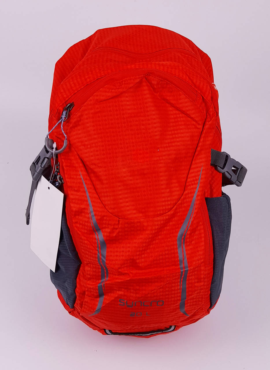 

Рюкзак туристический 20 L с жесткой спинкой на 3 отделения 43x25x14 см Красный