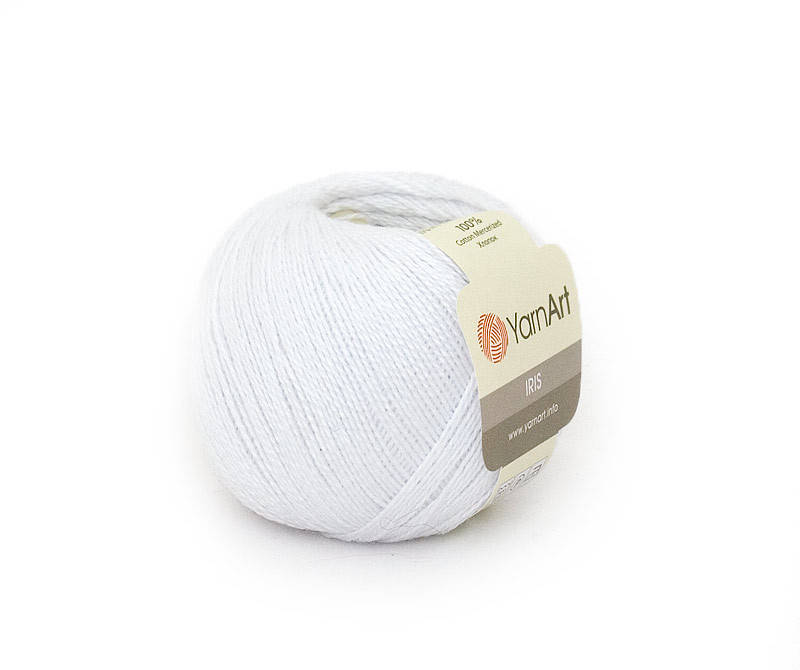 

Пряжа YarnArt Iris 910, Белый