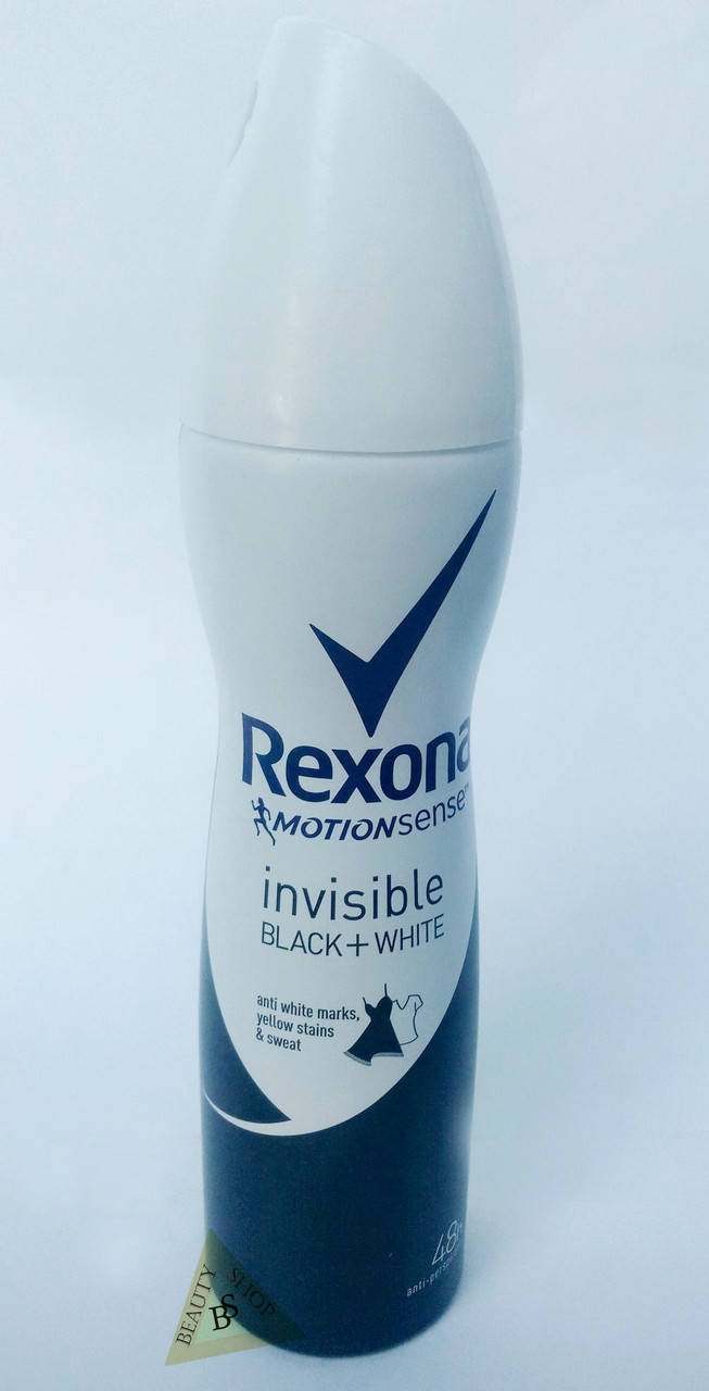 

Rexona спрей дезодорант для женщин Invisible Black White Невидимый 150 мл