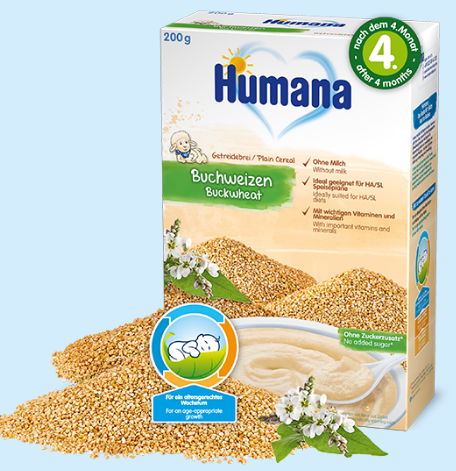 

Безмолочная каша Humana Гречневая, 200 г