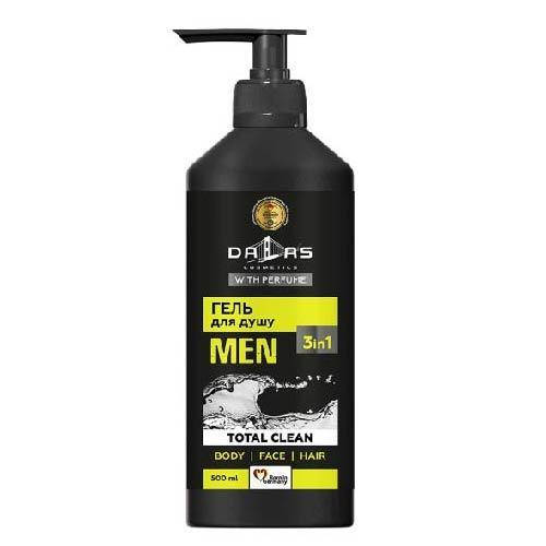 

Мужской шампунь-гель для душа 3в1 Dalas Total Clean 722652 500 мл