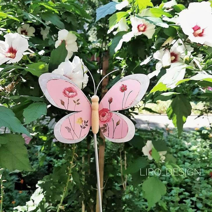 

Украшения для сада "Бабочка" (108 см, розовый)