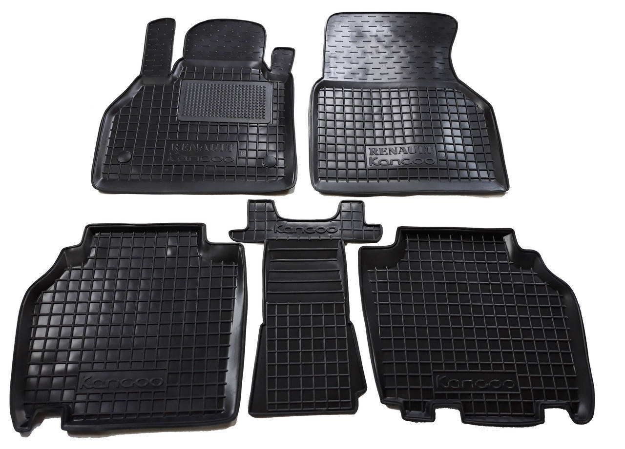 

Коврики в салон Renault Kangoo II (Рено Кенго 2) с 2009-, Черный