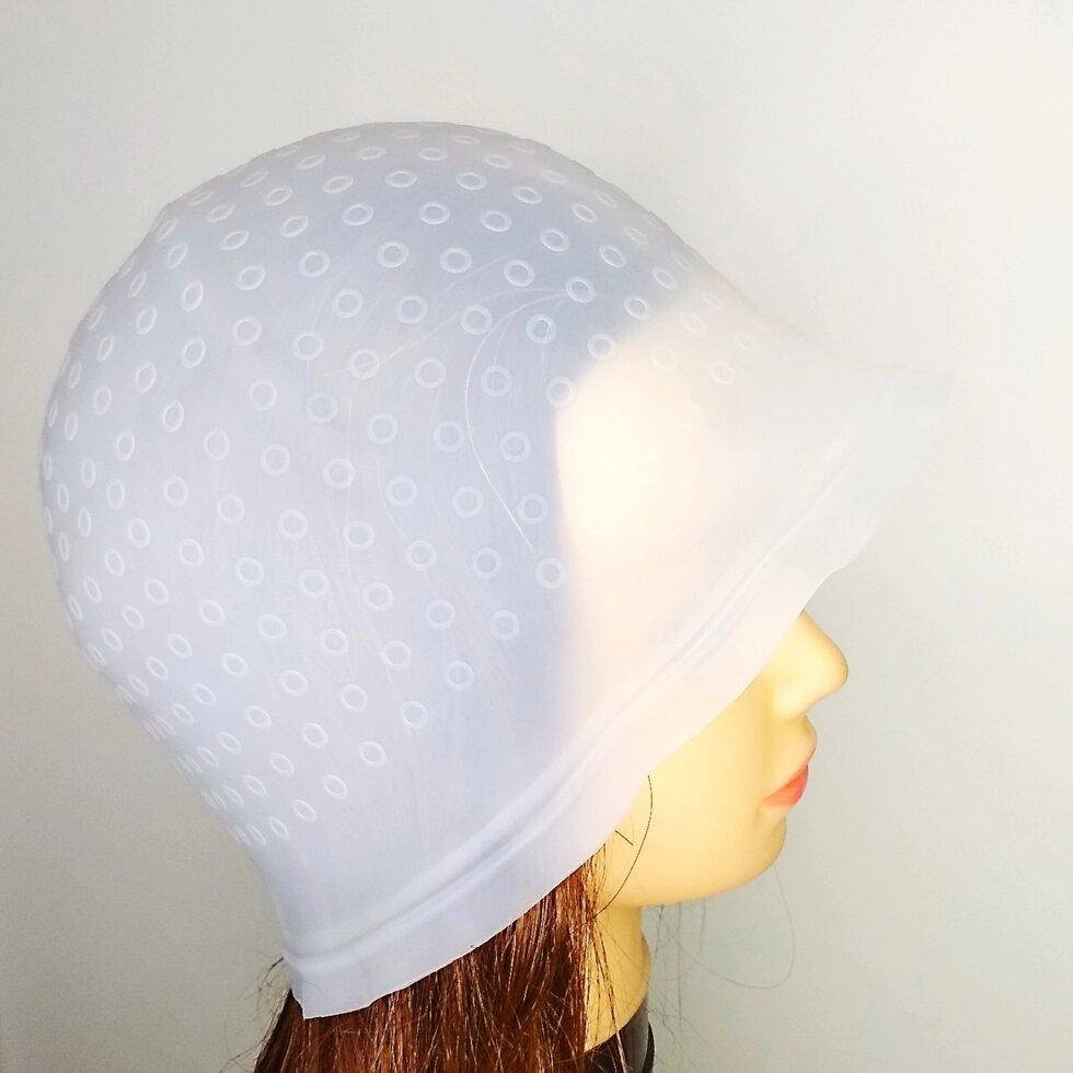 

Шапочка силиконовая для мелирования волос белая "ДенІС professional" в коробке