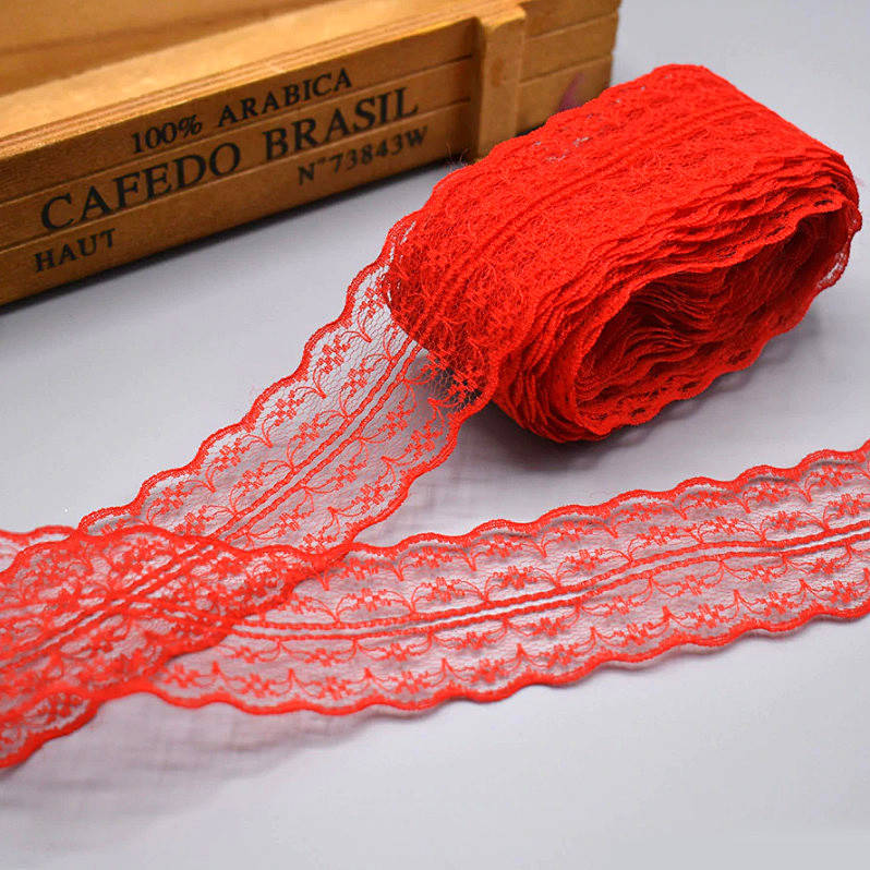 

Кружево Анжелика 4 см, красный
