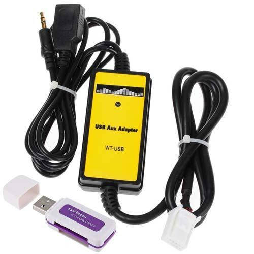 

USB AUX MP3 WAV адаптер для магнитолы 6+6пин Toyota, Lexus, Scion