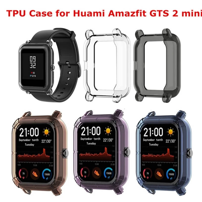 

Защитные чехлы-бампера для Xiaomi Amazfit GTS2 mini из ТПУ.
