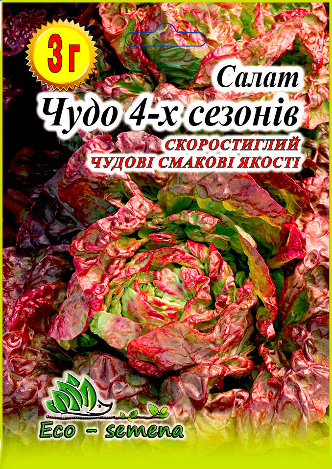 

Eco-semena. Семена Салат Чудо 4-х сезонов, 3 г