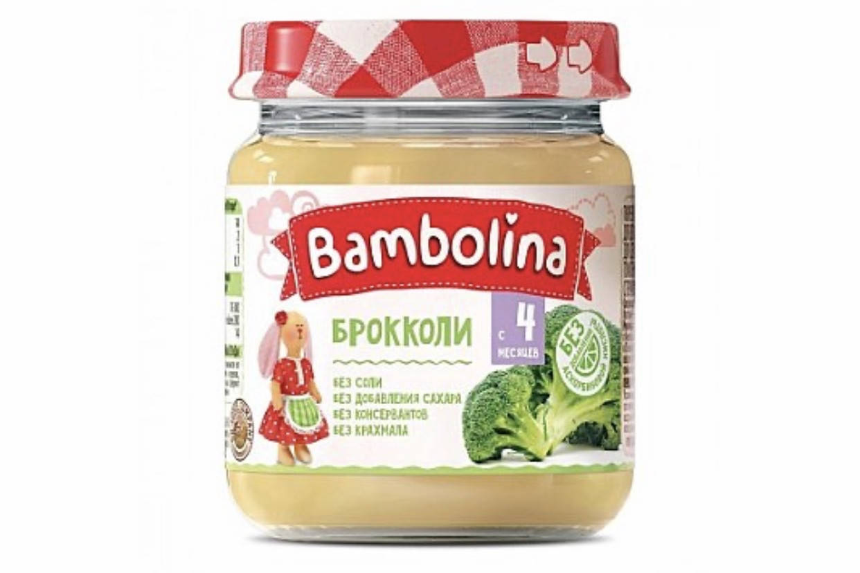 

Овощное Монопюре из брокколи Bambolina (Бамболина) с 4 месяцев 100г