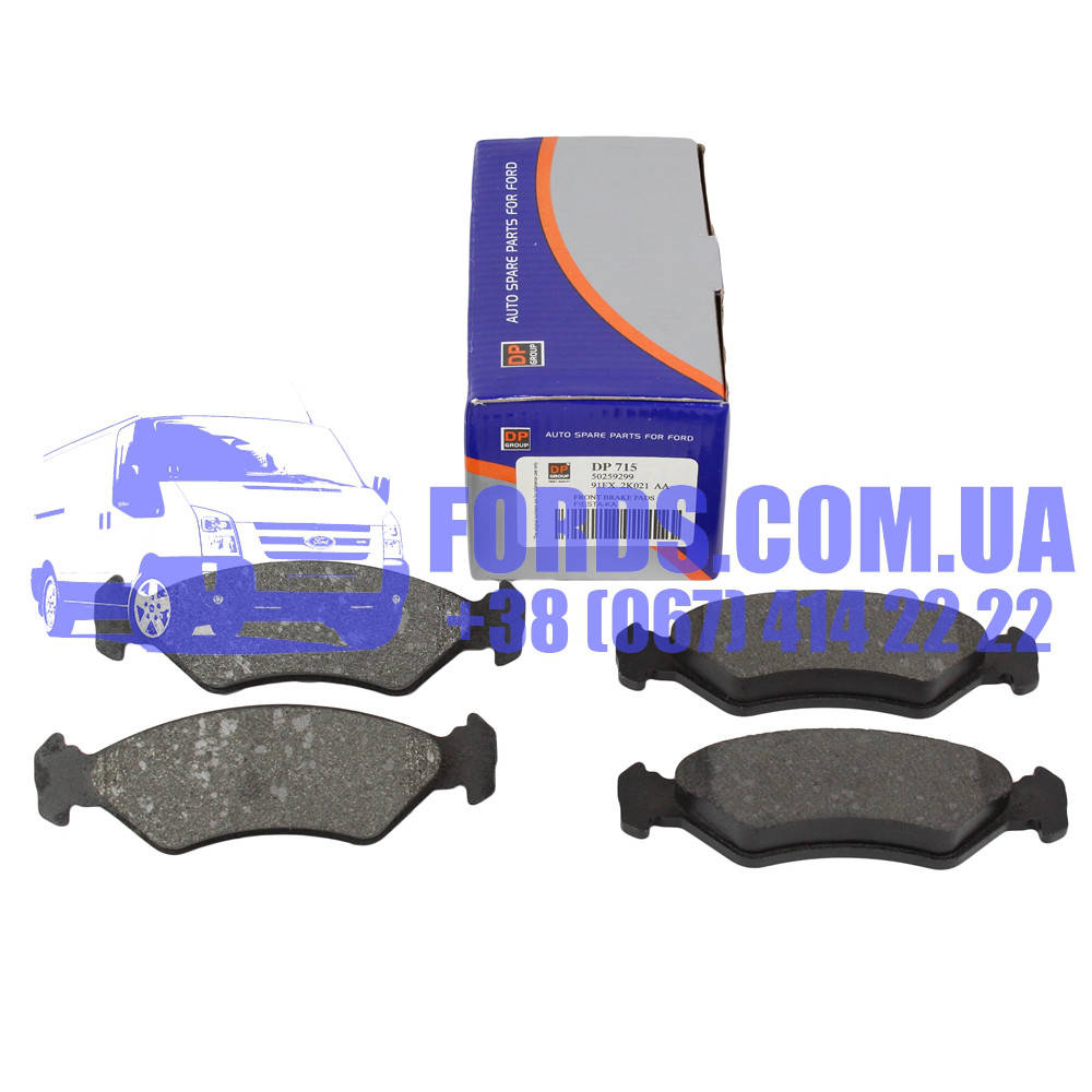 

Колодки тормозные передние FORD FIESTA 1989-2000 (1465126/91FX2K021AB/DP715) DP GROUP