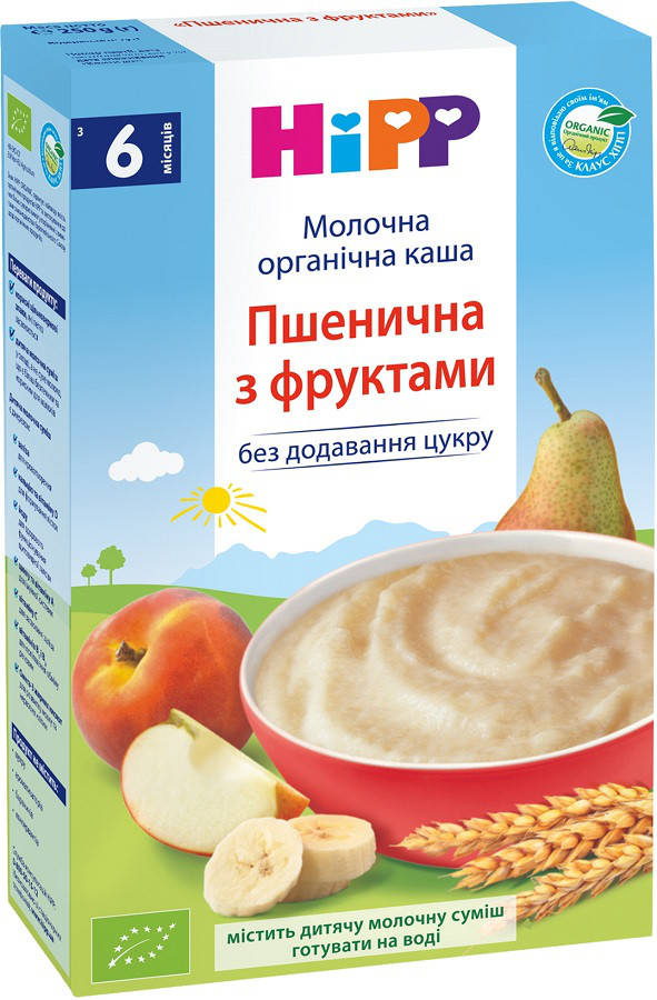 

HiPP Молочная каша Пшеничная с фруктами 6м+