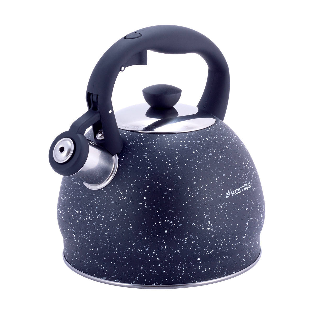 

Чайник со свистком Kamille KM-1072 2 л темно-серый