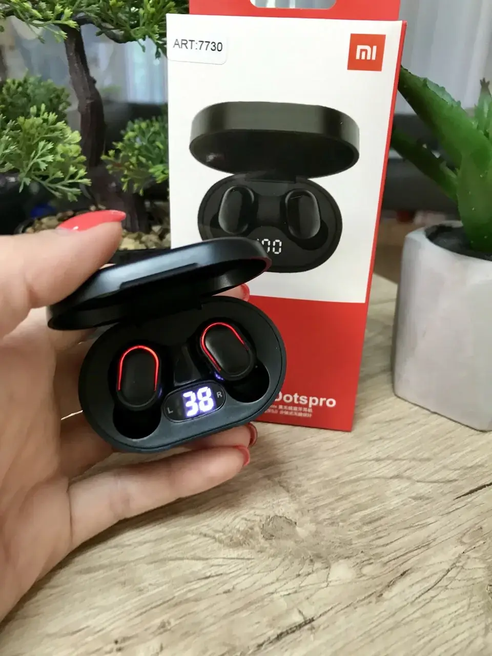 

Наушники AirDots Pro LCD. Черные, Черный