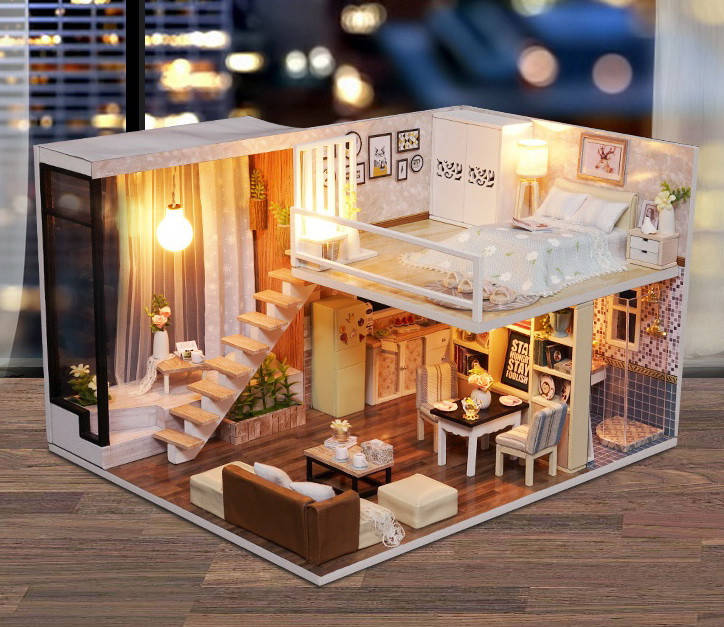 

Сборный миниатюрный дом румбокс DIY House Waiting for the Time