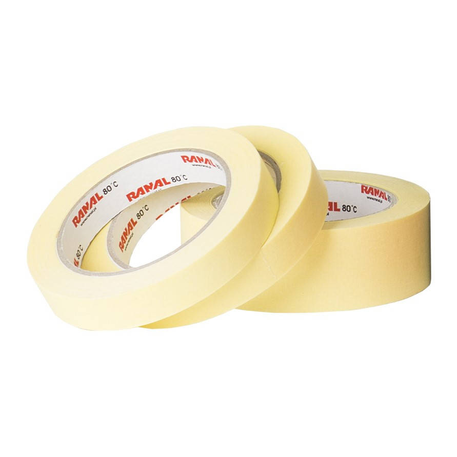 

Малярный скотч Ranal 80°С 24 мм х 40 м желтый