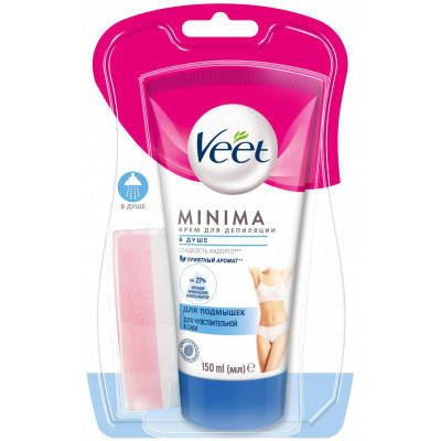 

Крем для депиляции Veet Minima для чувствительной кожи 150 мл (4680012390984)