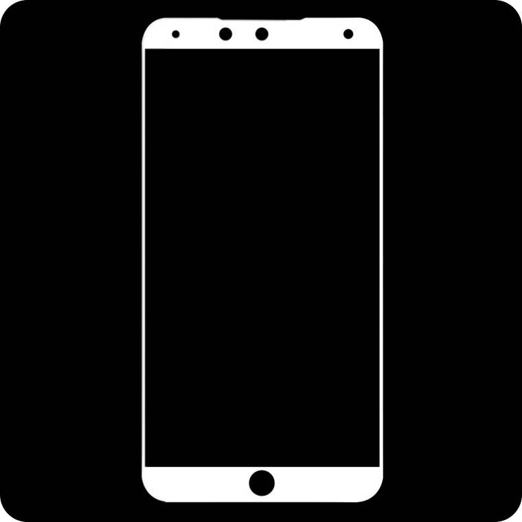 

Защитное стекло Full Screen Meizu 15 Lite white тех.пакет, Белый