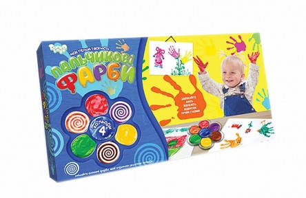 

DANKO TOYS Пальчикові фарби Моя перша творчість 4 кольори PK-02-02