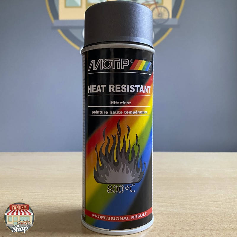 

Краска (эмаль) термостойкая до 800С Motip Heat Resistant, 400 мл Аэрозоль Темный антрацит