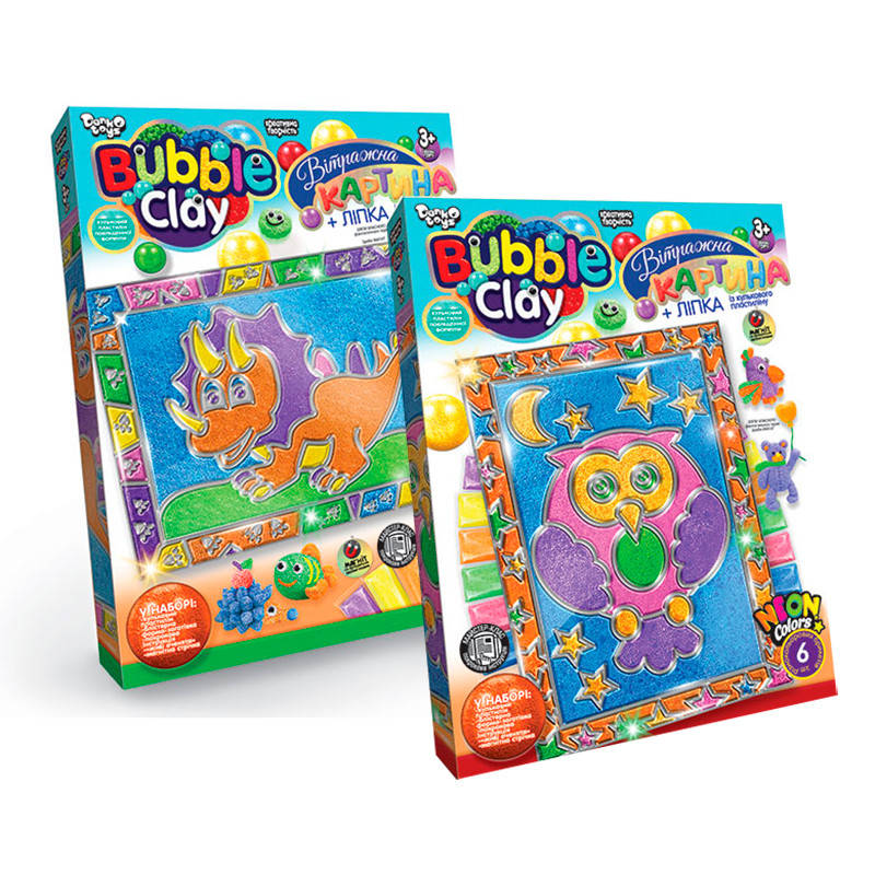 

Набор для творчества Витражная картина "BUBBLE CLAY" BBC-02-01U,02U.