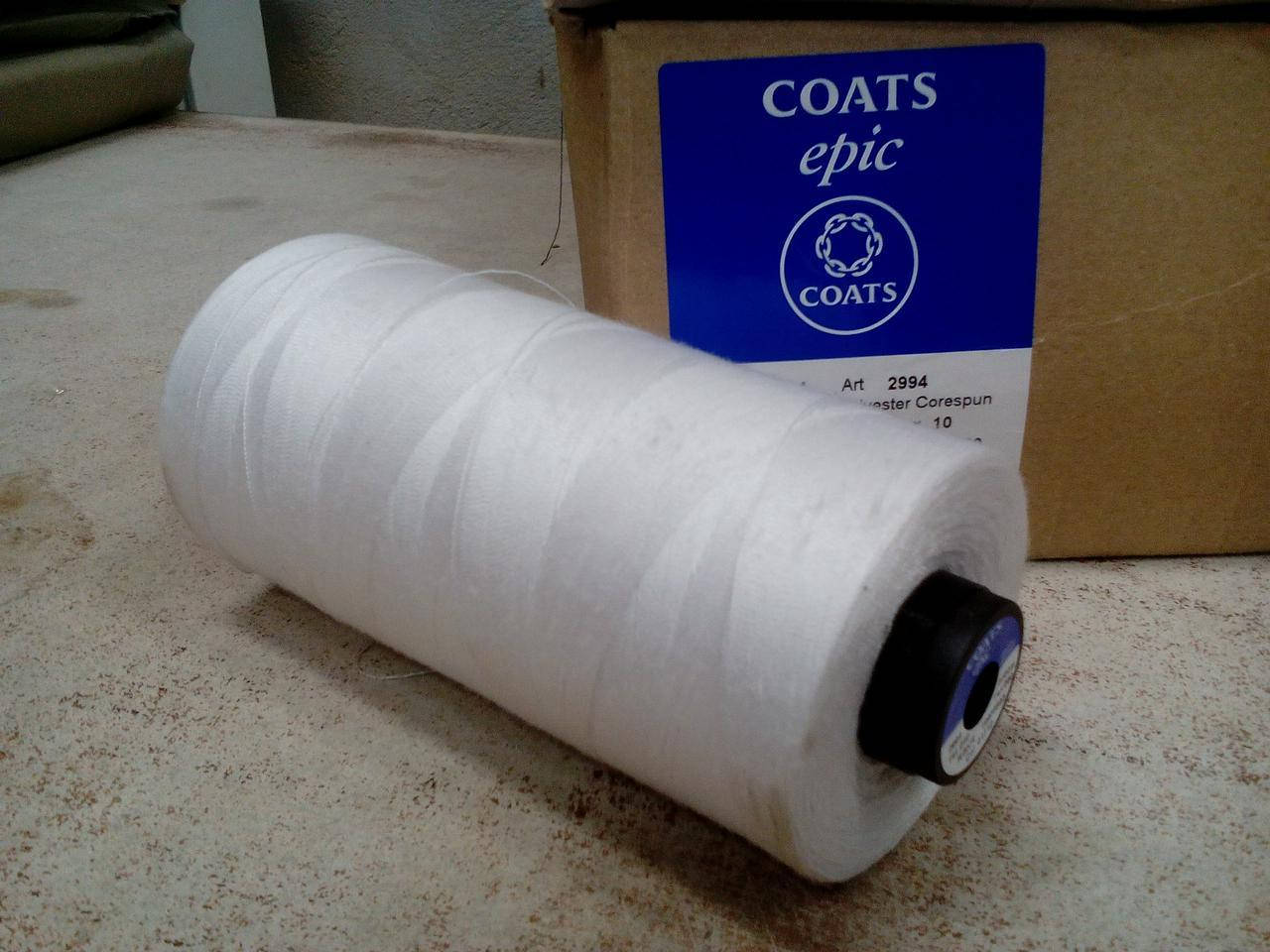 

Нитки Сoats epic 40 армирован. 5000м белые col 01712